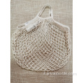 Borsa in rete vegetale in cotone ecologico promozionale all&#39;ingrosso